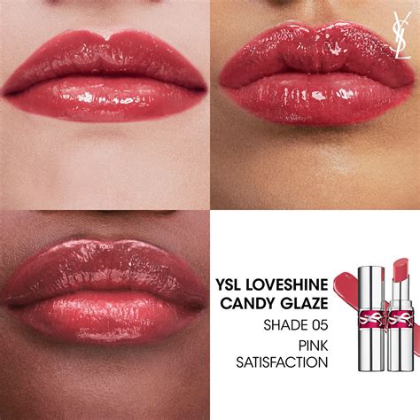 YSL Pink Satisfaction (05) Candy Glaze Lip Gloss Stick